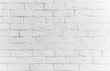Fototapeta premium white brick wall may used as background, white texture 