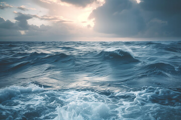 Fototapeta premium Ocean Waves at Sunset