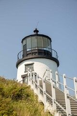 Owls Head Light House with copy space