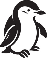 Chinstrap penguin vector icon isolated on a white background. Chinstrap penguin logo illustration.
