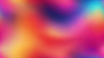 Tableau sur plexiglas Ombre Blurred solarized ombre seamless texture. Trendy soft multicolor digital lens flare gradient style. Modern trendy fashion print. Generative AI  © Tark