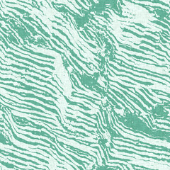 Aegean teal light soft wave linen pattern background. Broken line stripe border effect for rustic coastal marine surface design. 