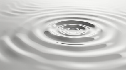 White ripples abstract background, wavy liquid smooth curves