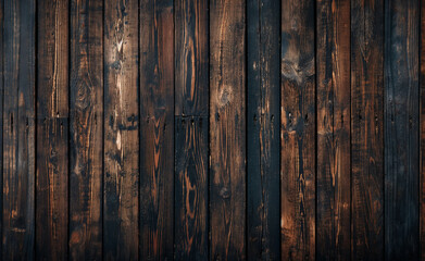 Dark wooden planks forming a rustic and textured backdrop.