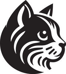 Cat vector icon isolated on a white background. Cat logo illustration.