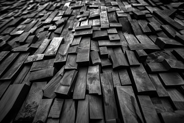 Close-Up of Vintage Woodblock Typography Letters