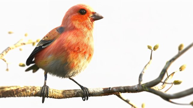 strillozzo (Emberiza calandra) su ramo di cespuglio