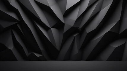 Obraz premium Simple 3D Dark Background, 3d black background , 3d simple background