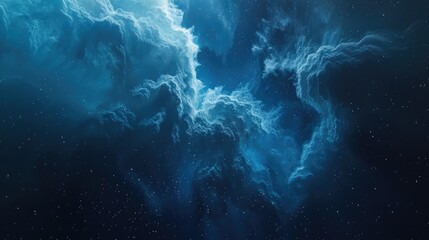 Abstract Background. 3D Render of Starry Cosmic Atmosphere in Celestial Space