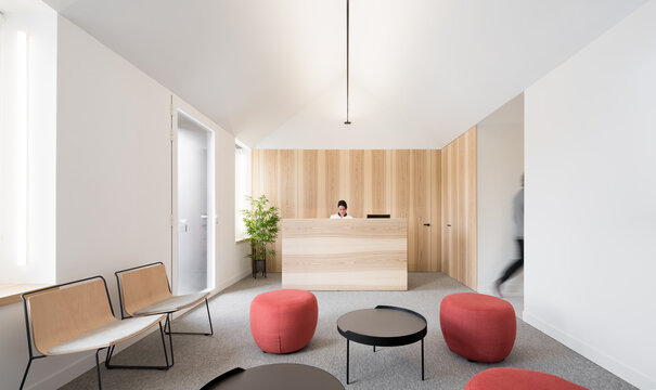 Modern dental clinic interior with design touches