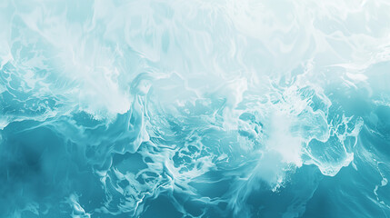 Aqua and teal ocean wave abstract texture.