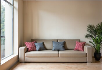 Fototapeta premium Minimalist Home Decor with Soft Pastel Accents