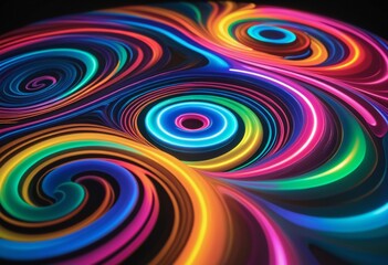 Vibrant Graphic Designs in Fluid Shapes