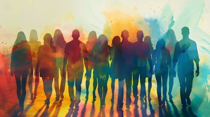 Diversity people group team union concept