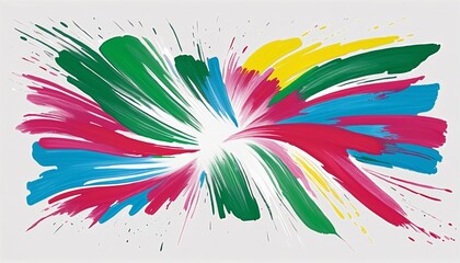 Ink and Brush Stroke Artwork: Vanuatu Flag
