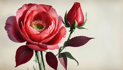 bouquet of red tulips
