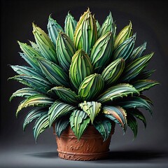 Fototapeta premium Nature's Beauty in Acrylic: A Botanical Art Collection