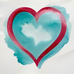 heart watercolor