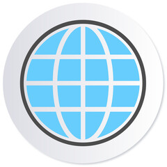 globe icon button