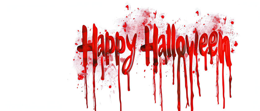 Happy Halloween, bloody text