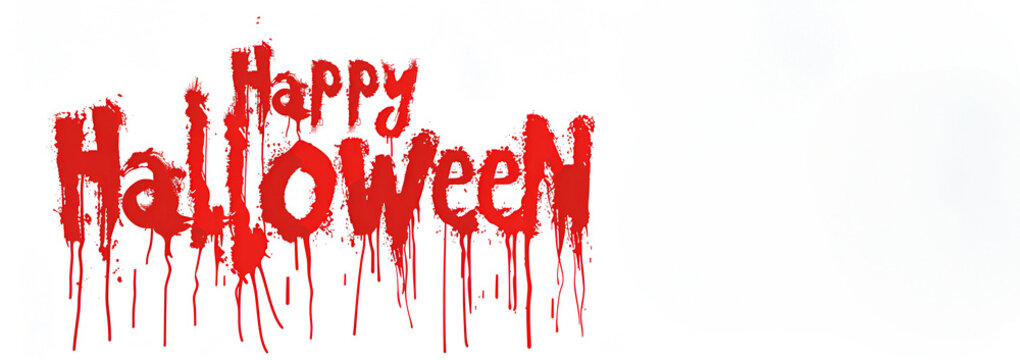 Happy Halloween, bloody text