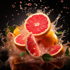 lemon and grapefruit