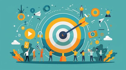 Behavioral retargeting strategies, user engagement insights, professional marketer, modern interface, high detail, vibrant colors, realistic style