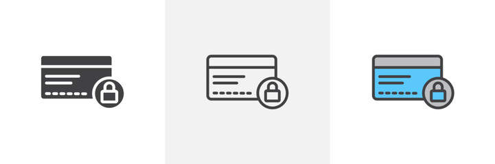 Obraz premium Credit limit colored icon set