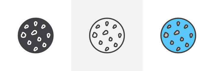 Thalassaemia colored icon set