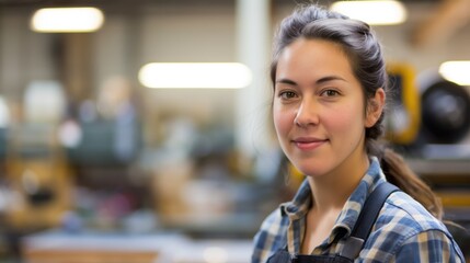 Portrait of a carpenter in their workshop