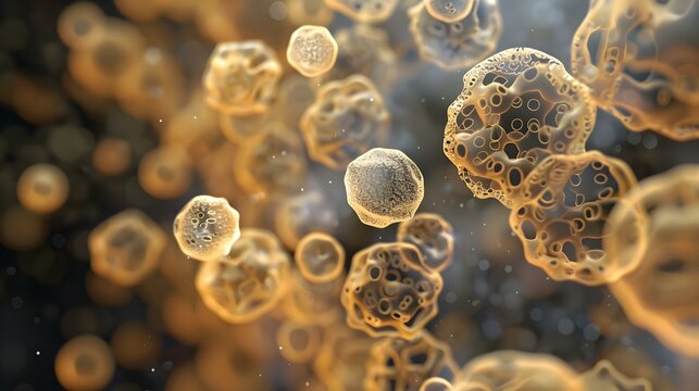 Close-up of Mucor mold (Bread mold)