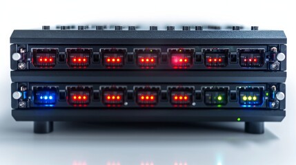 Server Rack with LED Lights