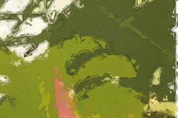 Oil paintings and various flowers, birds, leaves, tigers, and animals are beautiful