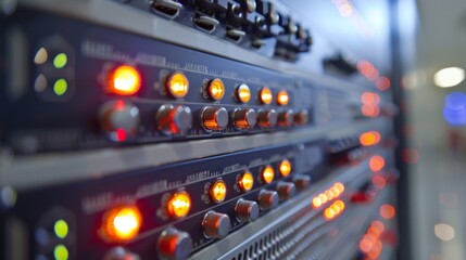 Server Rack Close-up