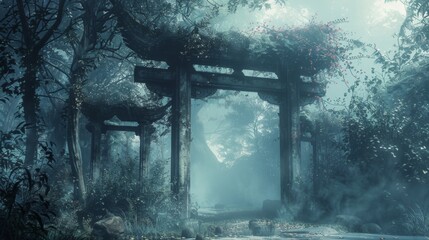 Obraz premium Enchanted Forest Gate