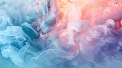 Digital abstract ink art background blending