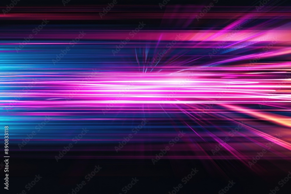 Poster Blurry colorful background with abstract shapes and textures