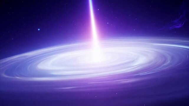 Pulsar and accretion disk.