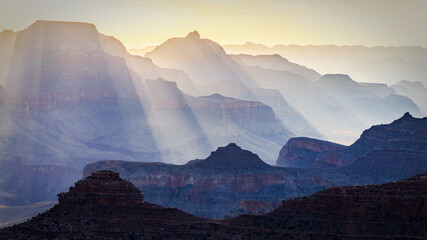 Sunrise at Yavapai Point at the Grand Canyon