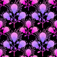Simple floral seamless pattern with flowers for fabrics and cards and linens