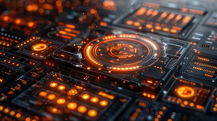 Product launch invitation with an open area and writing space available on the right side The card features innovative and futuristic design elements highlighting the introduction of a new product