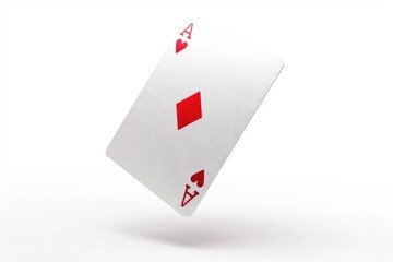 Obraz premium A deck of playing cards falls through the air in mid-flight, with individual cards fluttering and spinning