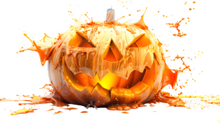 Pumpkin smash events, Halloween, festive pumpkin smashing, spooky fun activity, Halloween celebration, autumn tradition, community event, png file, isolated on white