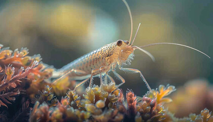 Macro Shot of a Silverfish