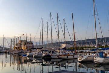 Fototapeta premium Yacht port in Trieste