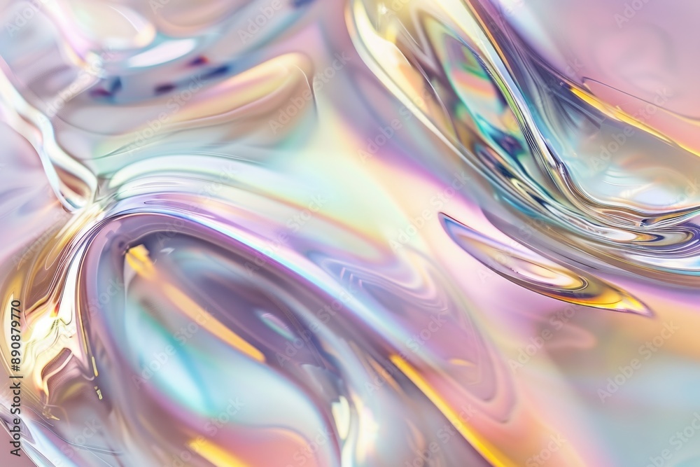Poster A close-up view of a liquid substance with subtle texture and color
