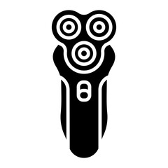 Illustration of Beard Trimmer Glyph Icon 