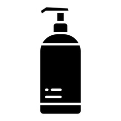 Illustration of Liquid Shampoo Glyph Icon 