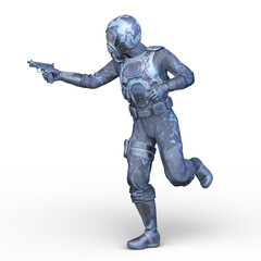 サイバー戦士　3DCGレンダリング