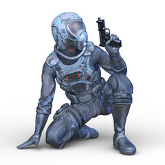 サイバー戦士　3DCGレンダリング